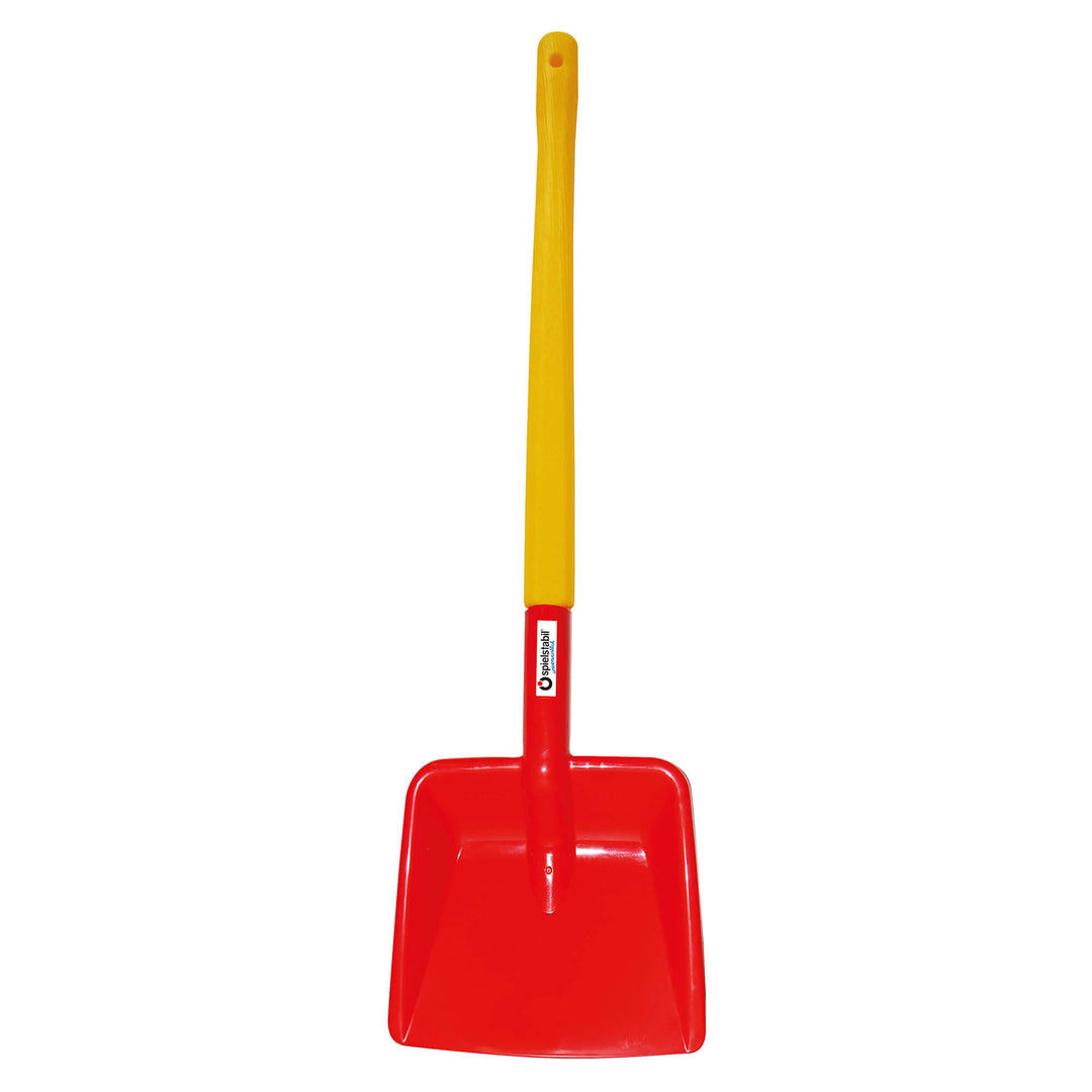 Spielstabil Long Handled Flat Shovel in red with yellow handle