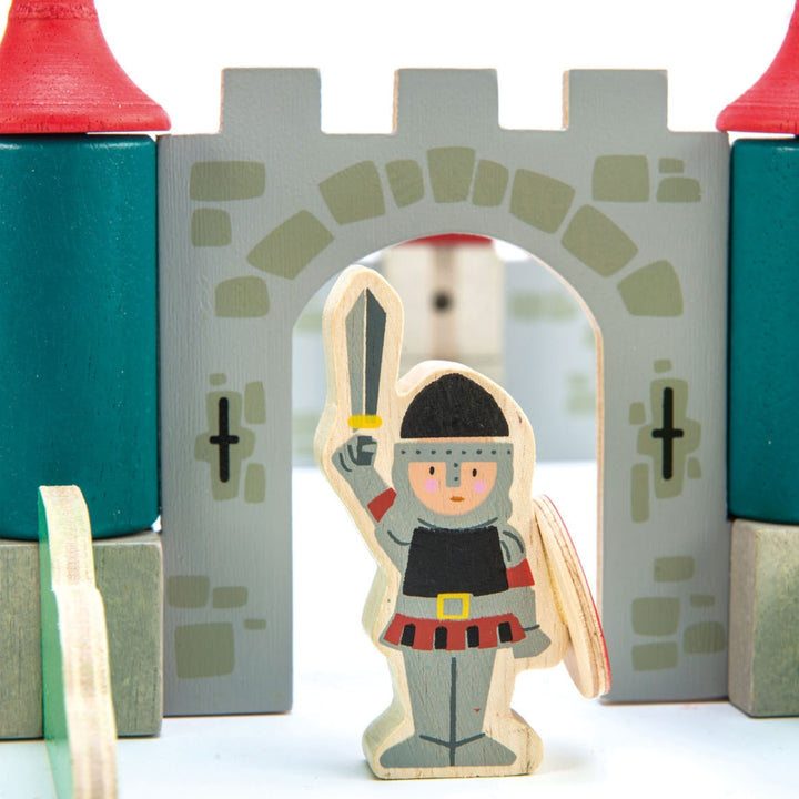 Wooden Knight from Tender Leaf Toys Wooden Royal Castle Play Set.
