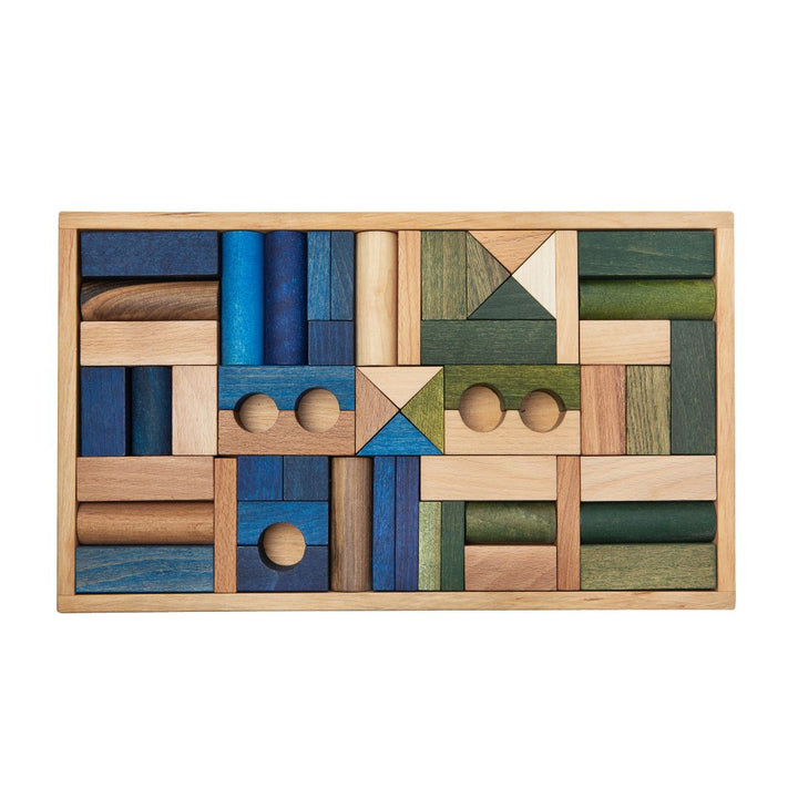Wooden Story 54 Piece Cold Blocks- Wooden Blocks- Bella Luna Toys