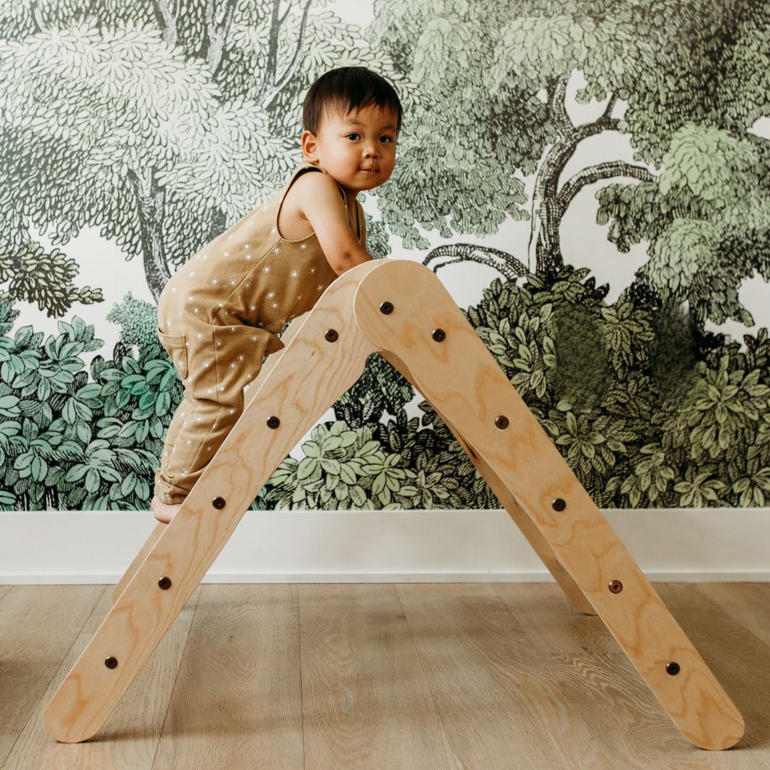 wooden climbing triangle, climbing triangle, toddler climbing toy