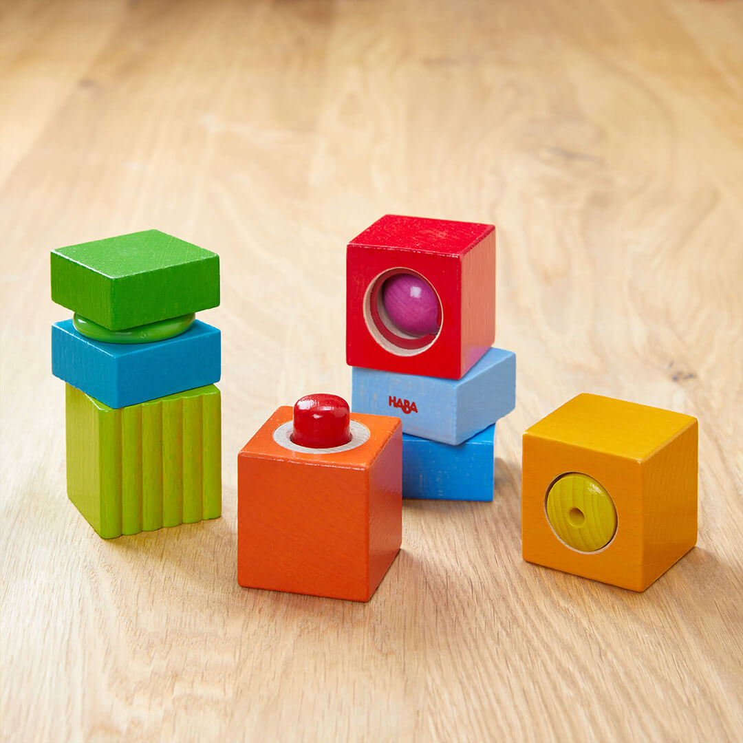 Haba Blocks HABA Fun with Sounds Wooden Discovery Baby Blocks