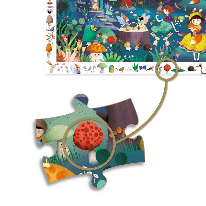 Djeco Enchanted Forest- Jigsaw Puzzles- Bella Luna Toys