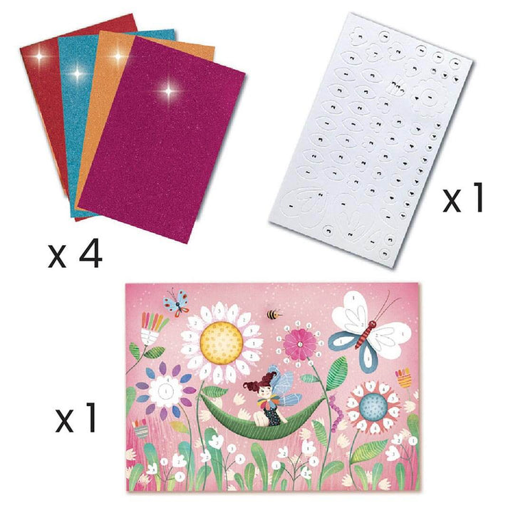 What's included in Djeco Fairy Box Multi-Activity Art Kit