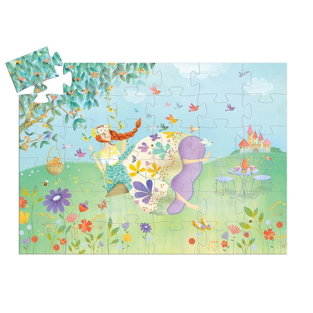 Djeco Silhouette Princess of Spring puzzle