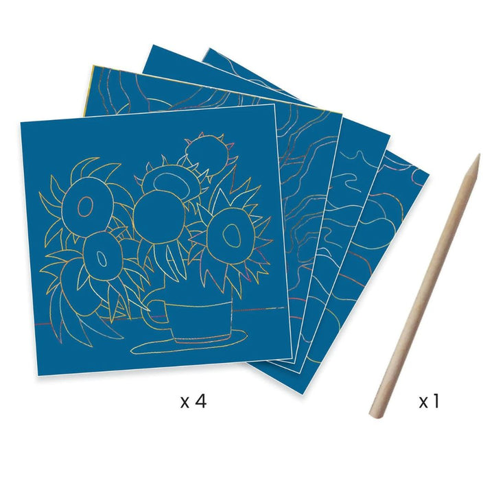 Djeco Scratch Paper- Arts and Crafts- Bella Luna Toys