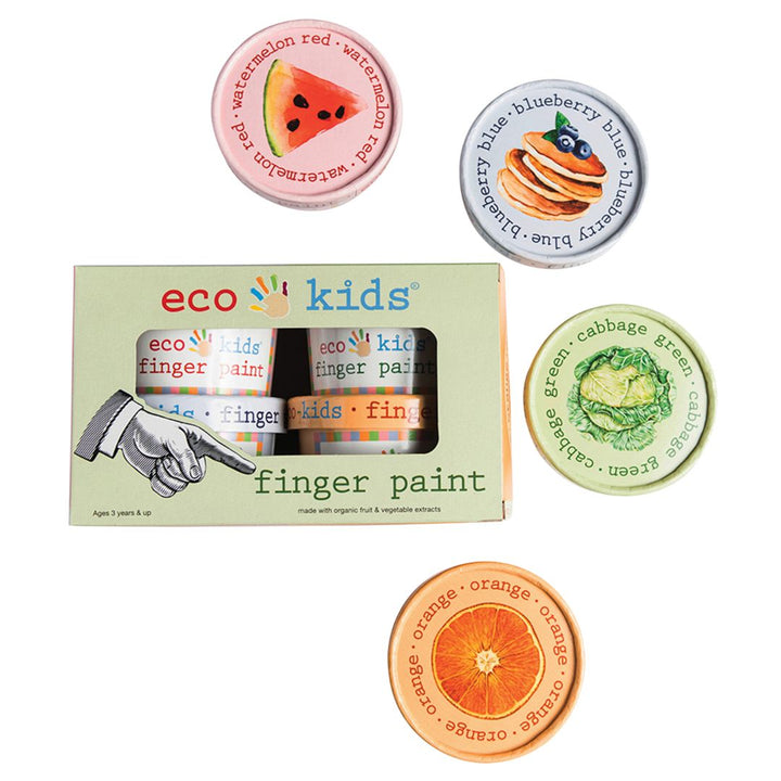 Eco Kids Finger Paint containers and box- Arts and Crafts- Bella Luna Toys