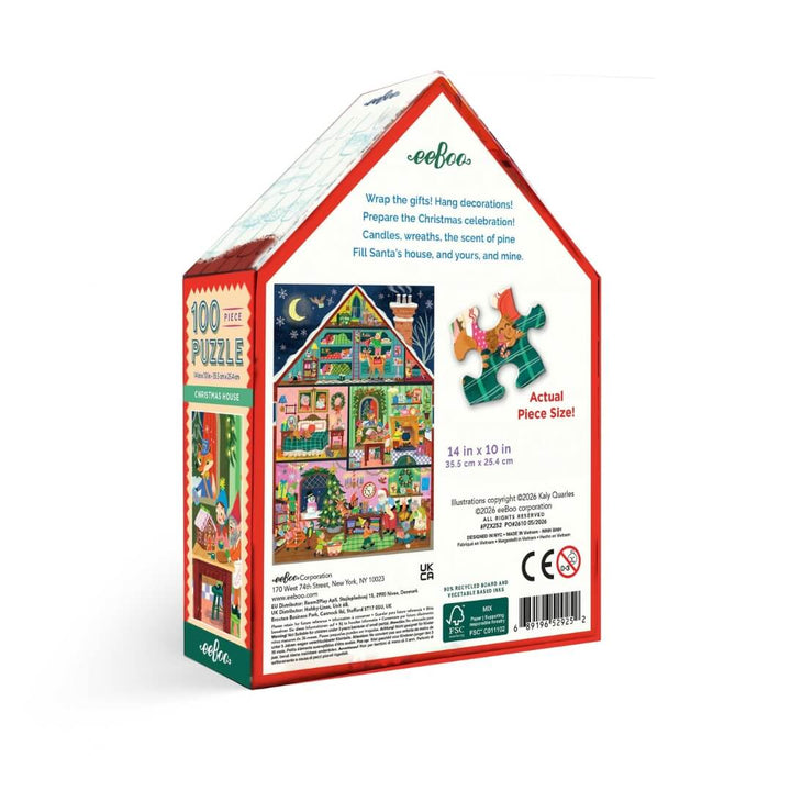 Christmas House - 100-Piece Holiday Jigsaw Puzzle