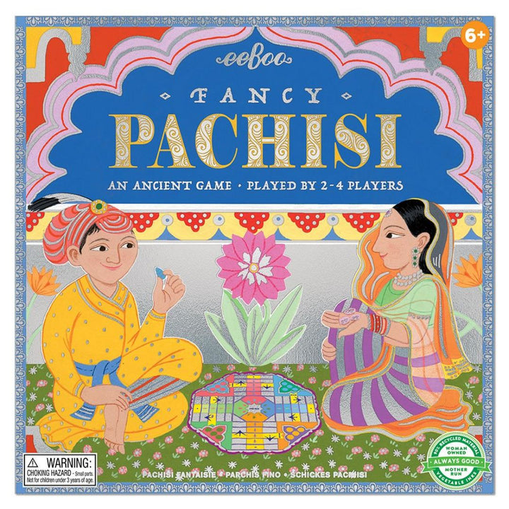 eeBoo Fancy Pachisi - Parcheesi Board Game - Bella Luna Toys