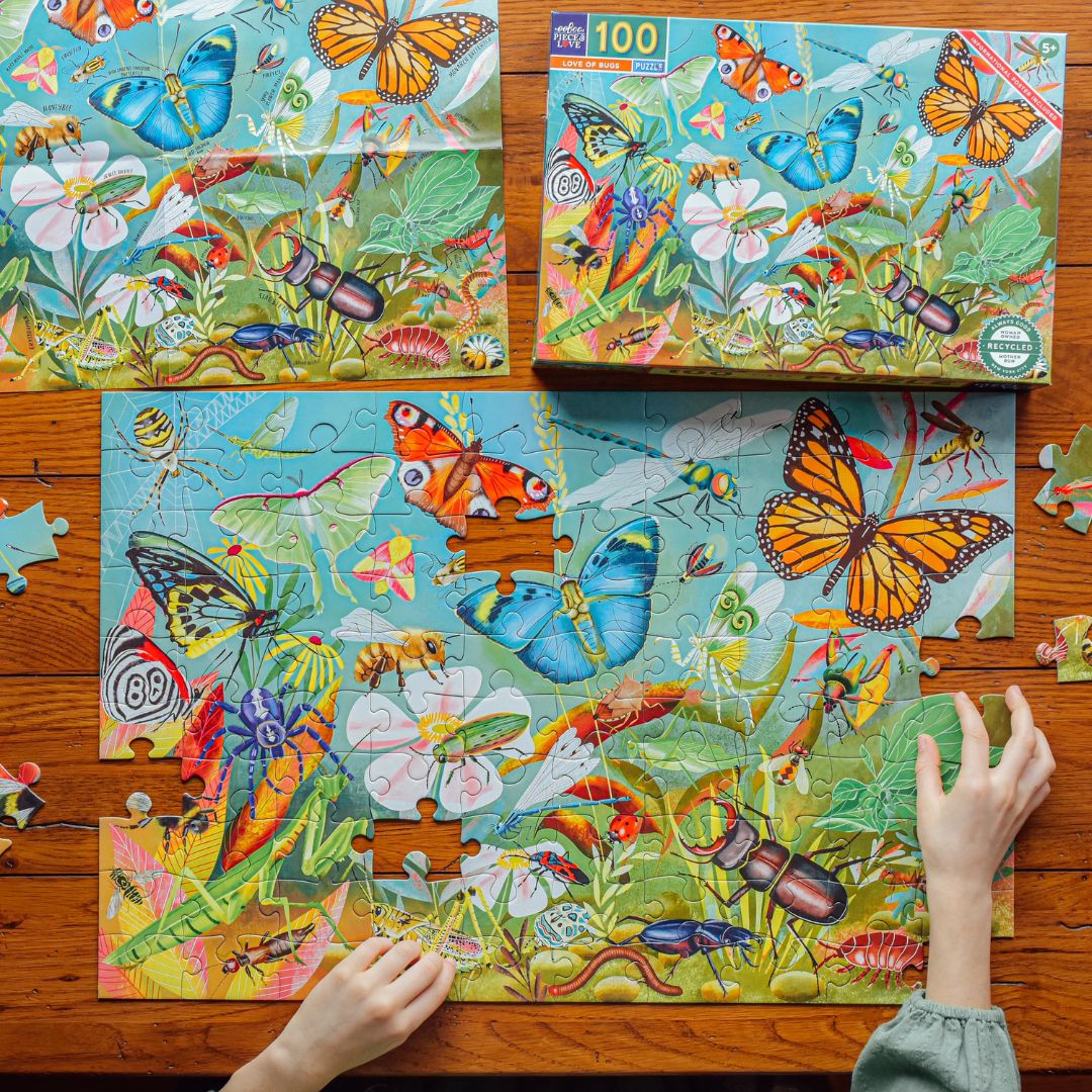 eeBoo Love of Bugs Puzzle- Jigsaw Puzzles- Bella Luna Toys