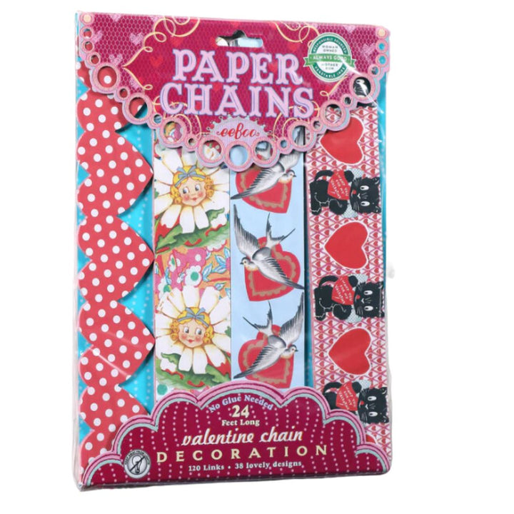 eeBoo Paper Chains - Valentine Chain