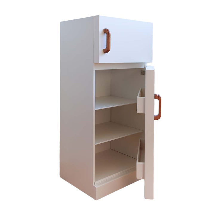 Small fridge on a white background