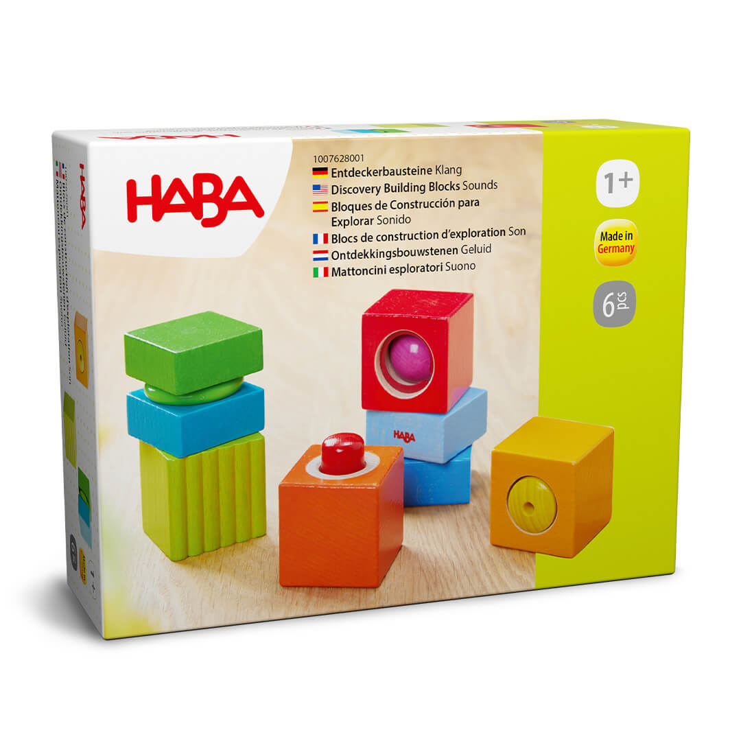 Haba Blocks HABA Fun with Sounds Wooden Discovery Baby Blocks