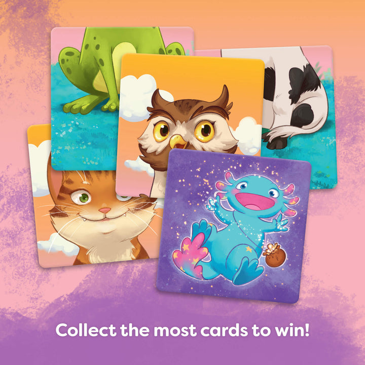 Collect the most cards to win!