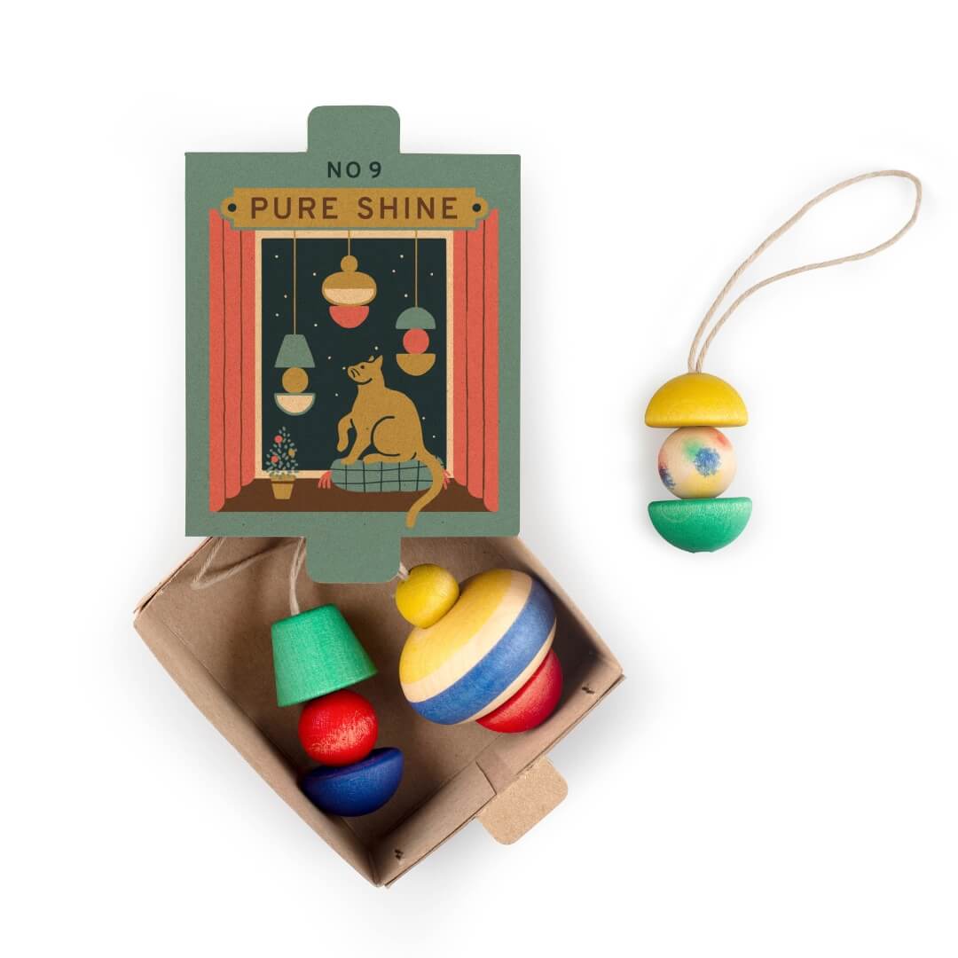 Grapat Pure Shine Wooden Christmas Ornaments