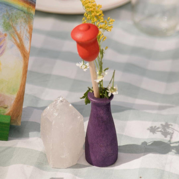 Vase with wooden flower from Grapat Your Day collection