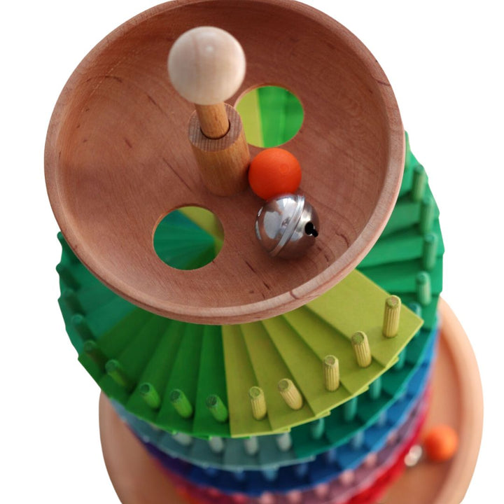 Grimms Assembly Set Ball Run- Rainbow Wooden Toy-Bella Luna Toys