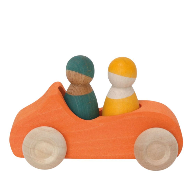 Grimms- Large Orange Convertible- Wooden Toys- Bella Luna Toys