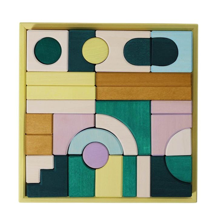 Grimm's Wooden Toys Movement Block Set - Tiny Art Collection