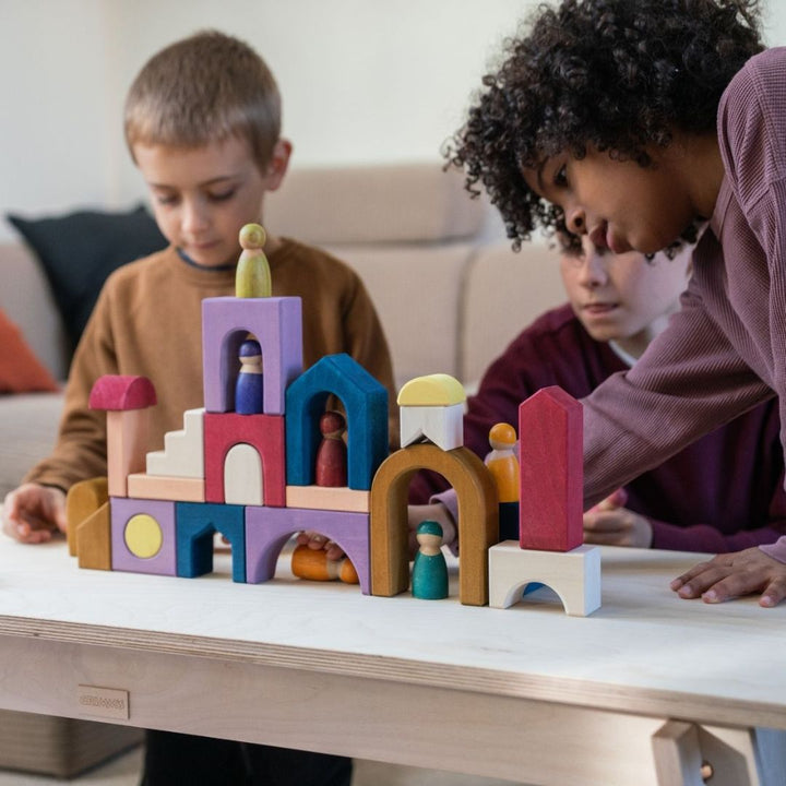 Grimm's Spiel & Holz - Tiny Art Building Set - Panorama - Bella Luna Toys