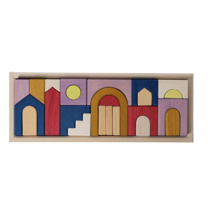 Grimm's Spiel & Holz - Tiny Art Building Set - Panorama - Bella Luna Toys