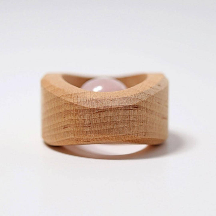 Grimm's Spiel & Holz - Grimm's Rattle Rose Quartz - Bella Luna Toys