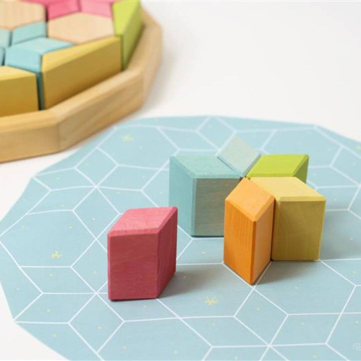 Grimm's Wooden Toys - Starry Night Dawn Wooden Puzzle - Bella Luna Toys exclusive