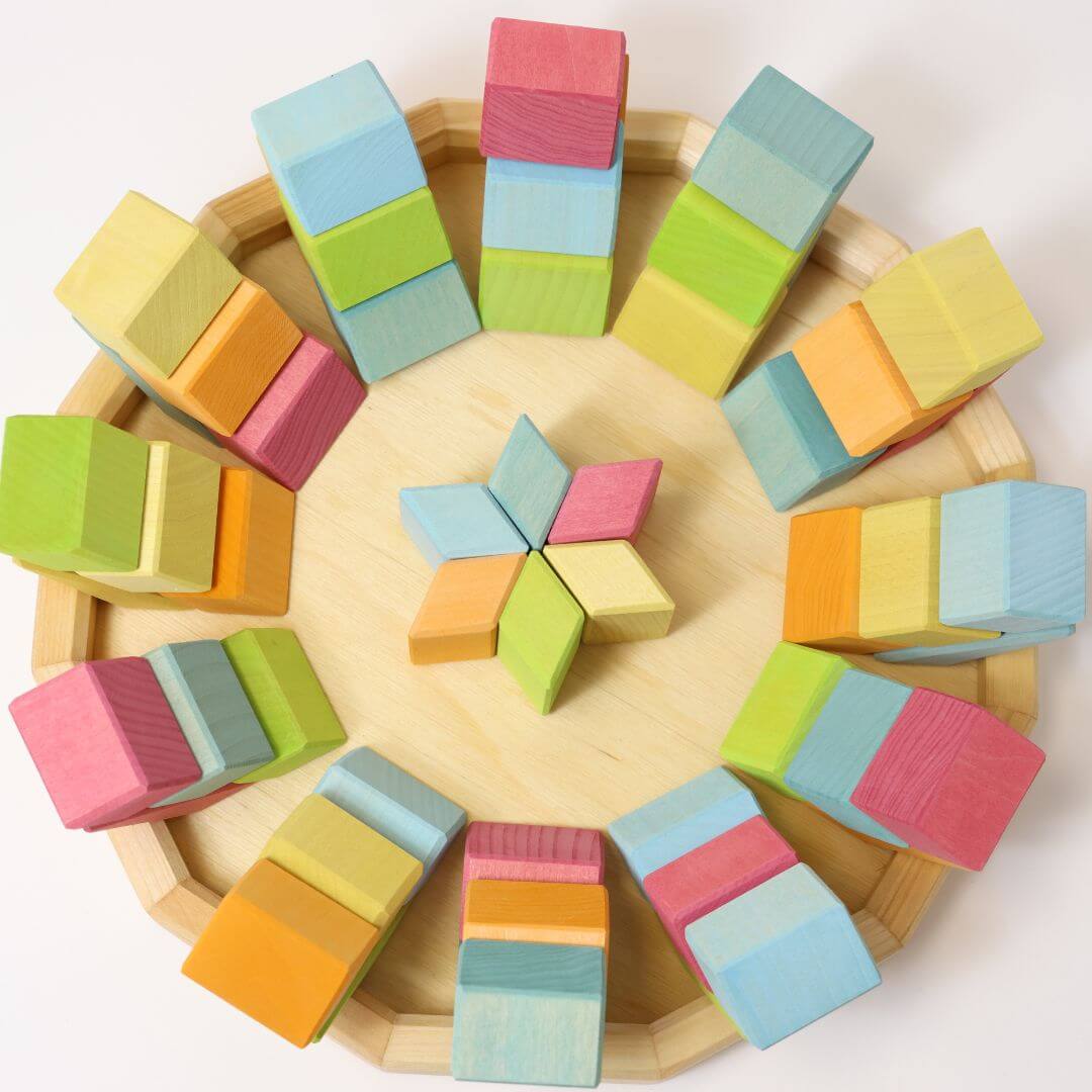 Grimm's Wooden Toys - Starry Night Dawn Wooden Puzzle - Bella Luna Toys exclusive