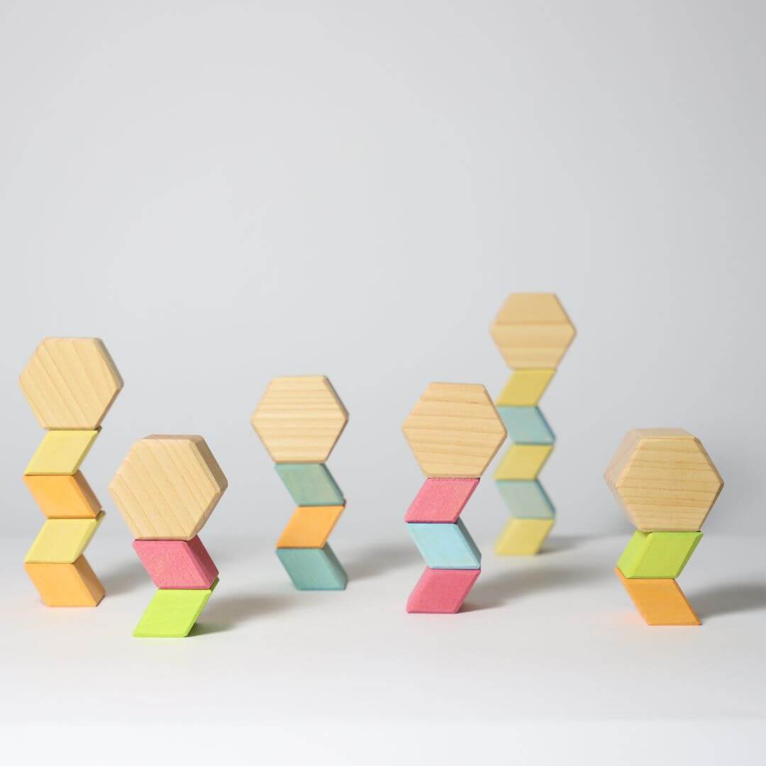 Grimm's Wooden Toys - Starry Night Dawn Wooden Puzzle - Bella Luna Toys exclusive