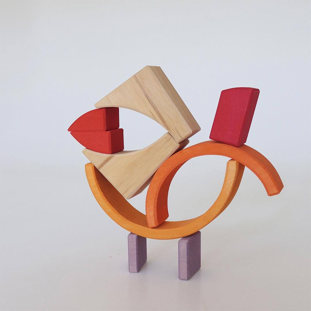 Grimm's Wooden Building World Desert Sand structure