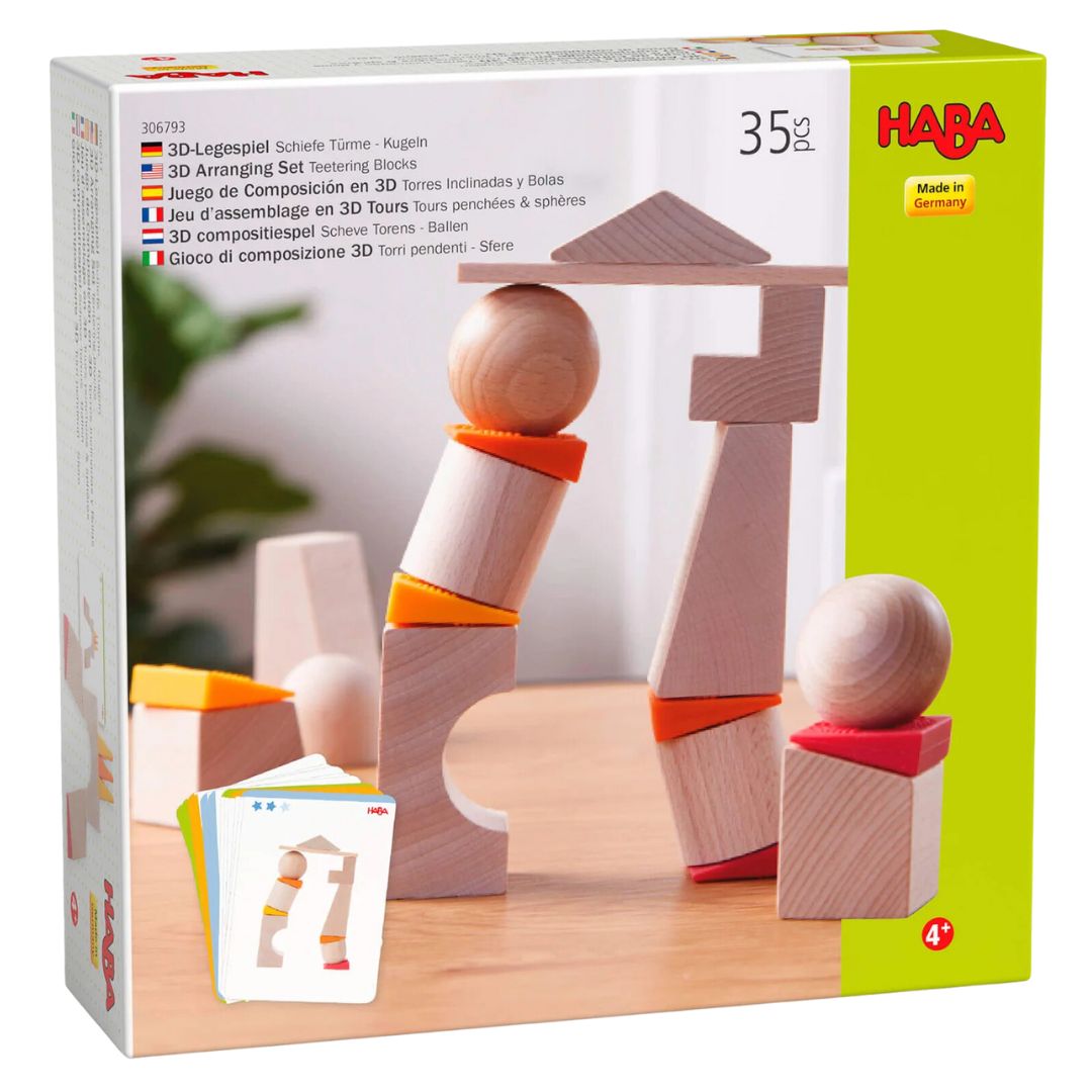 HABA Teetering Towers Wooden Block Set