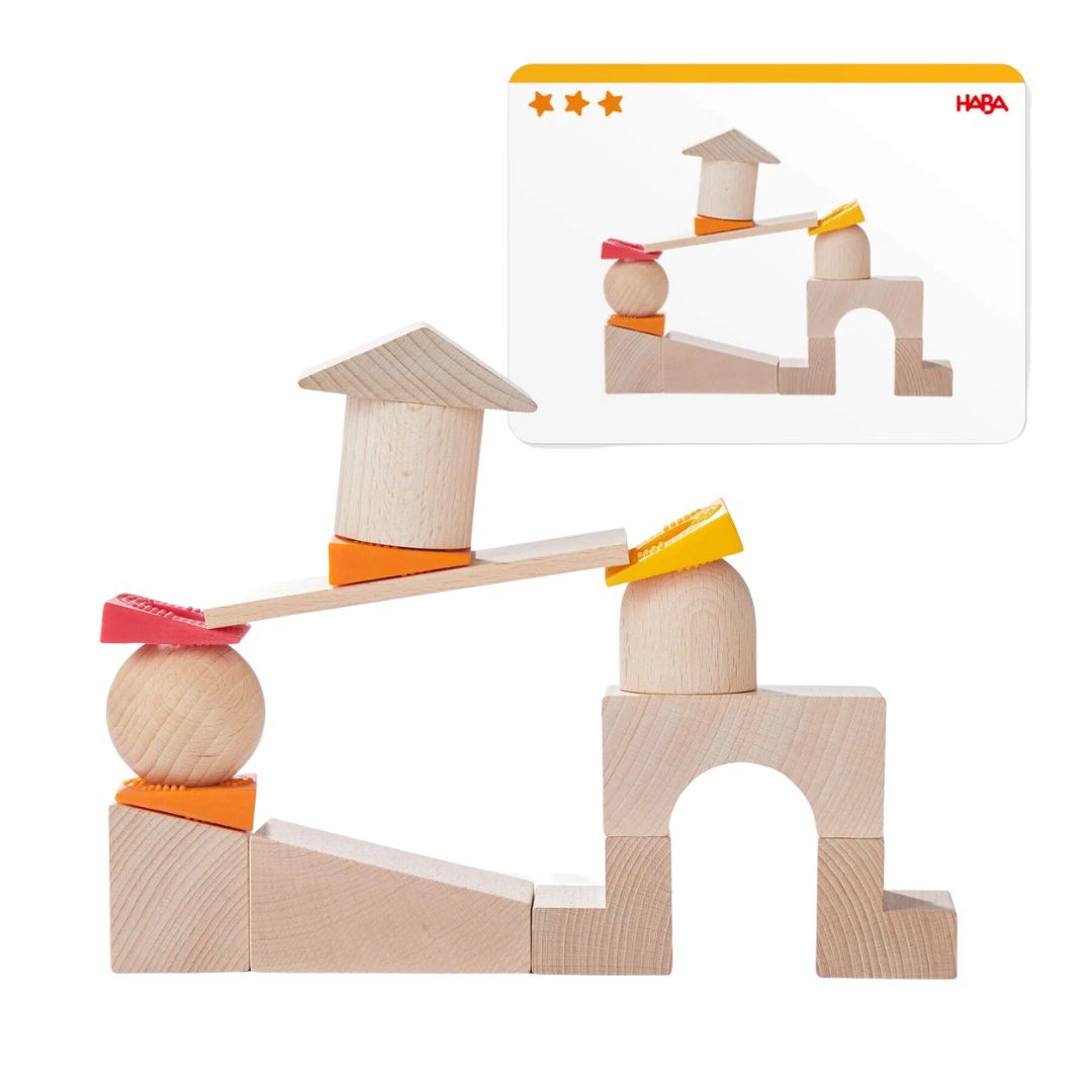 HABA Teetering Towers- Wooden Blocks- Bella Luna Toys