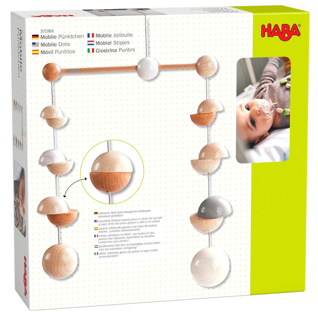 Haba Dots Wooden Nursery Mobile - Baby Mobiles - Bella Luna Toys