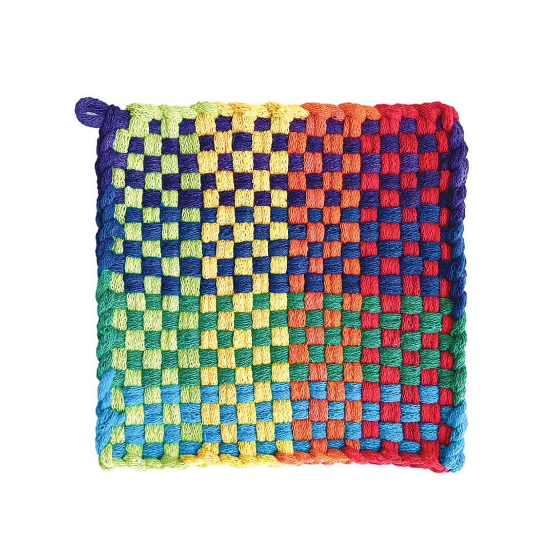 Potholder loom kit with rainbow colored string- Bella Luna Toys