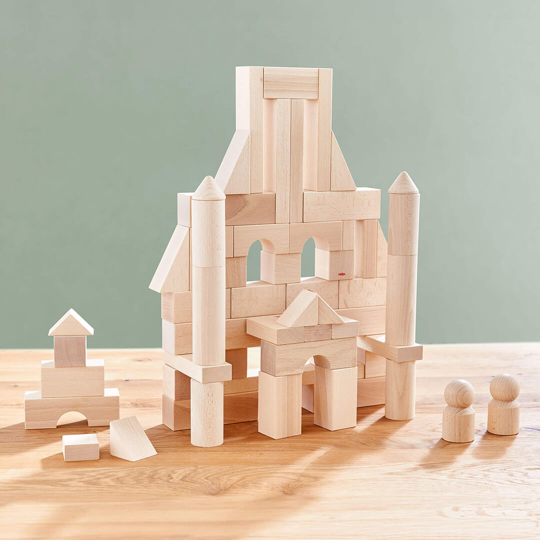 Basic Blocks Sets HABA Basic Building Blocks Large Starter Set Wooden Blocks