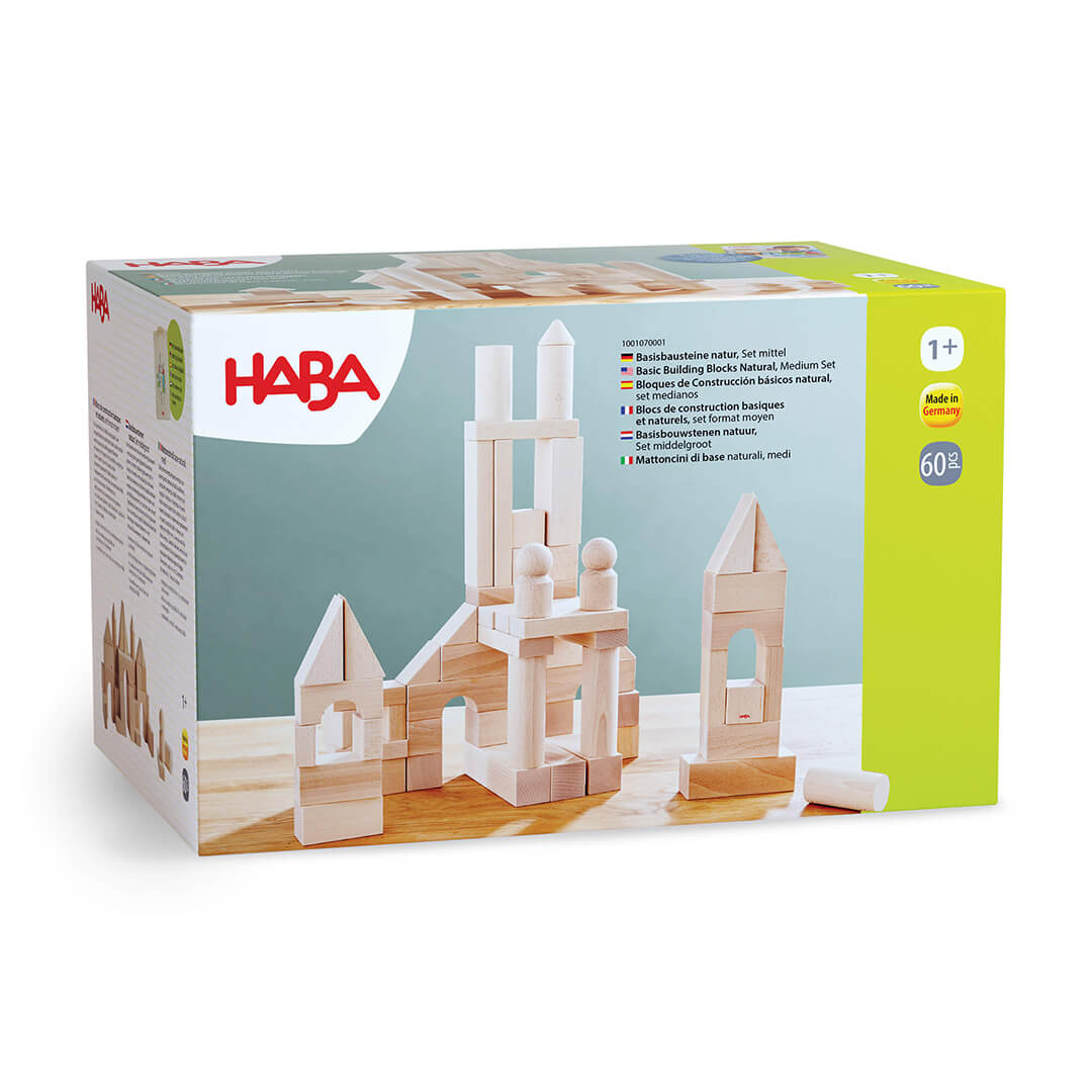 HABA 1192 Discovery Blocks- Colourful and stable first building blocks made of beech wood, for ages 1 and Up (Made in Germany HABA 1192 Discovery Blocks- Colourful and stable first building blocks made of beech wood, for ages 1 and Up (Made in Germany