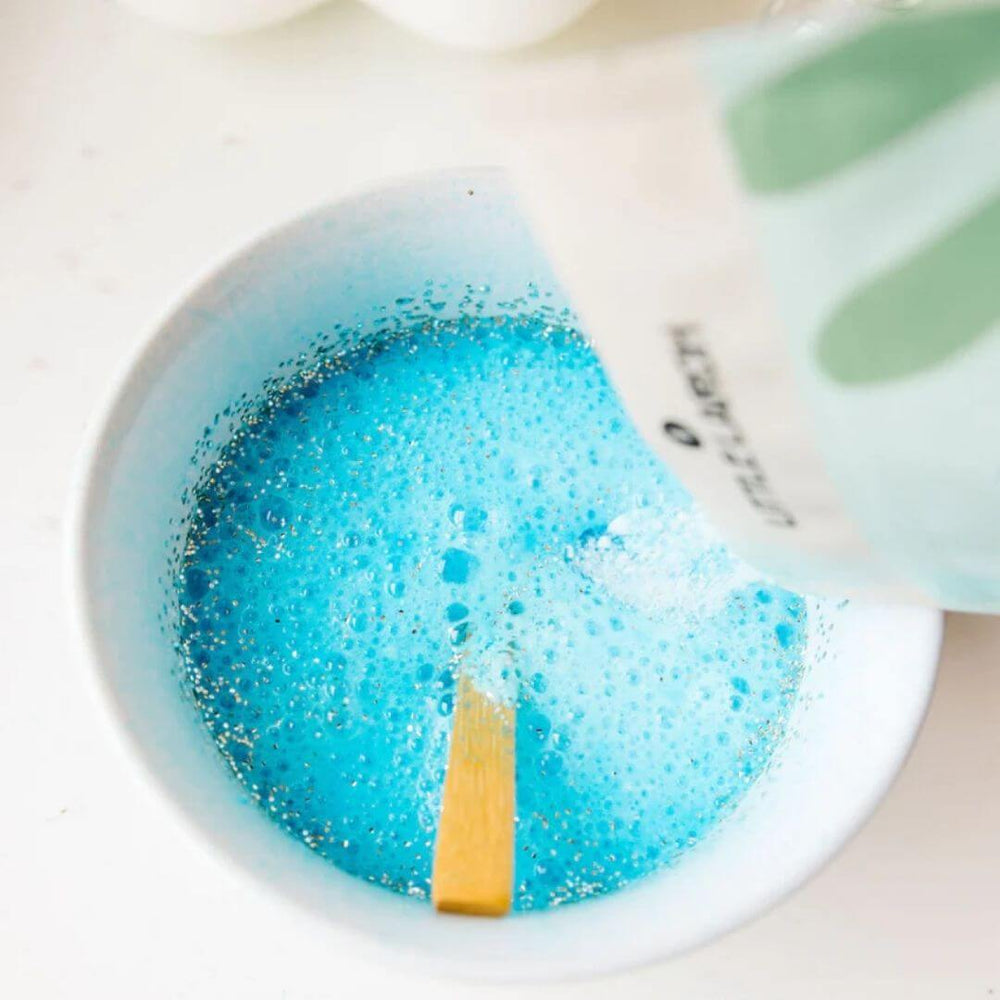 Close-up of Little Larch Potion Play  potion fizzing and sparkling during mindful water play