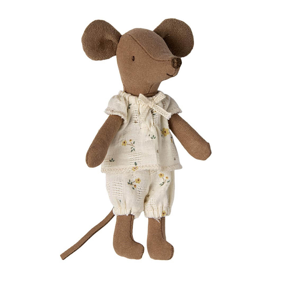 Maileg Big Sister Mouse with floral pajamas