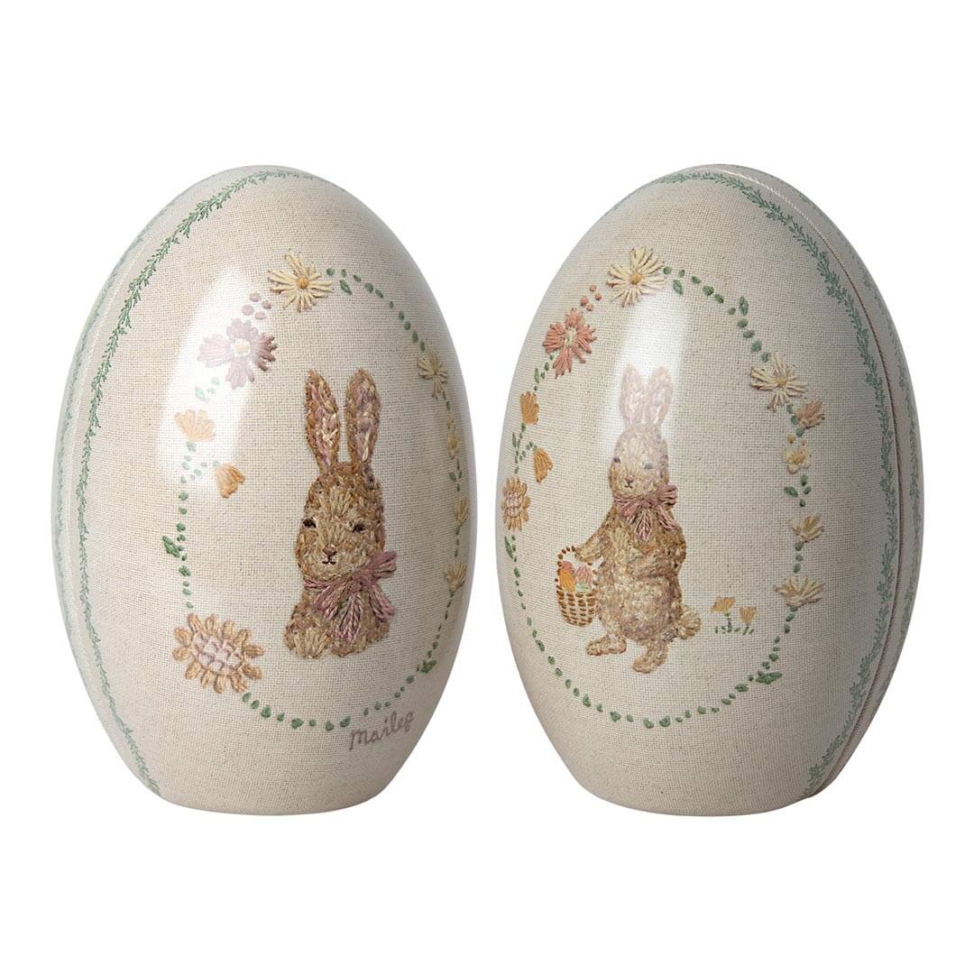 Maileg Large Vintage Metal Easter Eggs - Set of Two