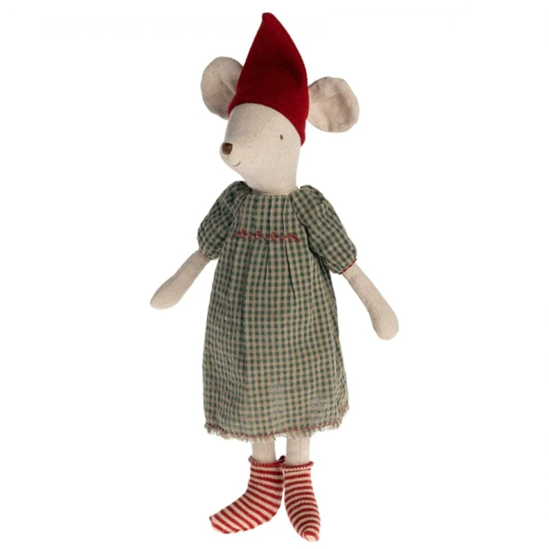 Maileg Christmas Mouse Girl- Stuffed Animals- Bella Luna Toys