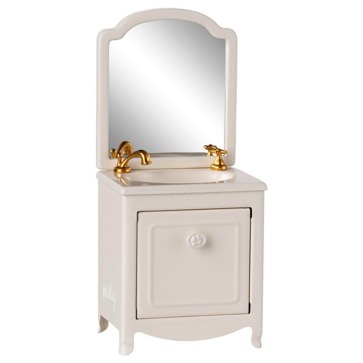 Maileg Off-White Mouse Bathroom Sink with Mirror – Bella Luna Toys