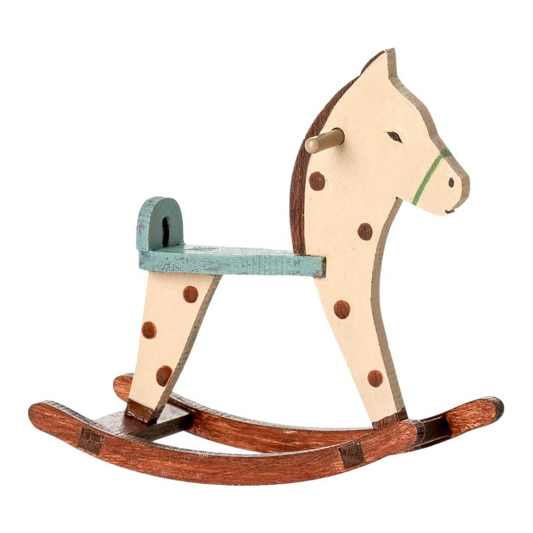 Vintage-style Maileg Rocking Horse sized for Little and Big Brother/Sister mice – Bella Luna Toys