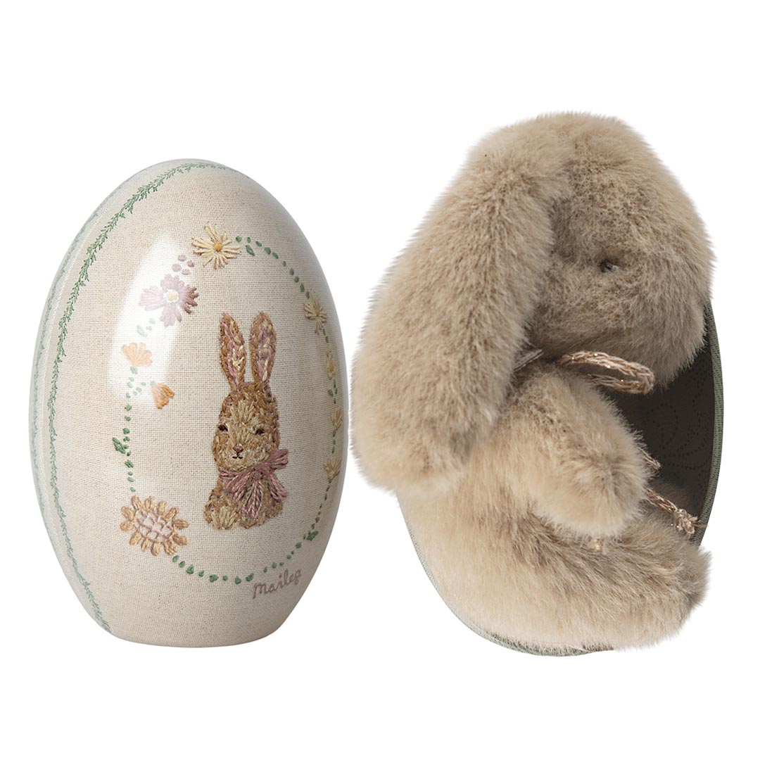 Maileg Mini Plush Bunny in an Easter Egg