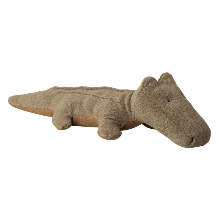 Maileg -  Discover the Maileg Safari Friends Crocodile—a soft, huggable plush available in three colors. A charming companion for imaginative play, nursery decor, and everyday adventures in olive green - Bella Luna Toys