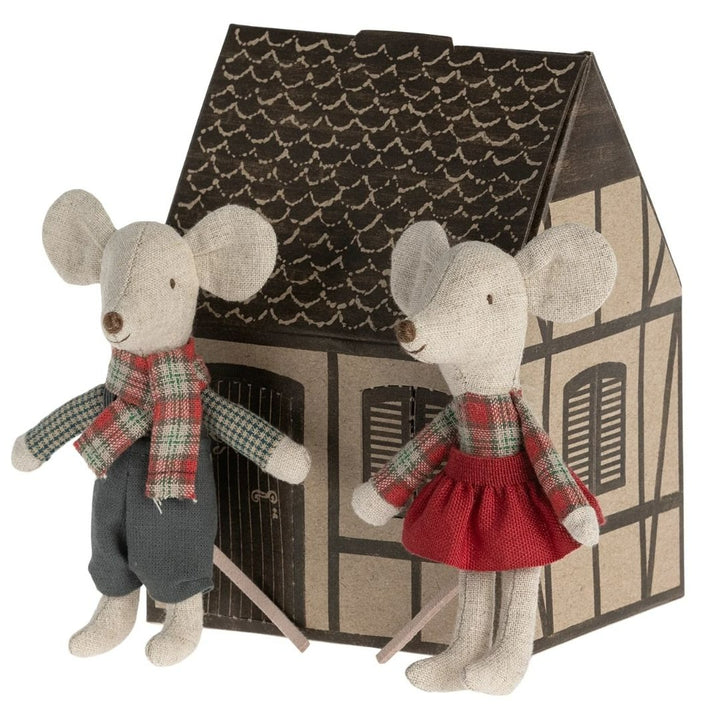 Maileg Winter Mice Twins- Stuffed Animals- Bella Luna Toys