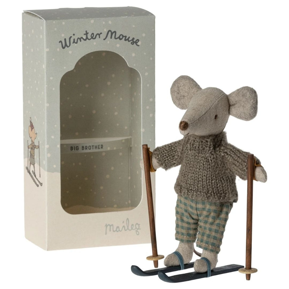 Maileg Winter Mouse Big Brother- Stuffed Animals- Bella Luna Toys