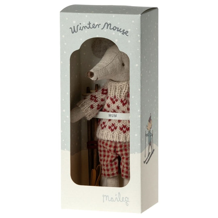 Maileg Winter Mouse Mom- Stuffed Animals- Bella Luna Toys