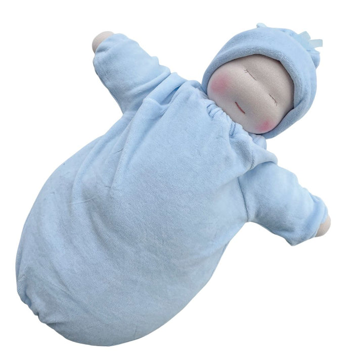 Mary Hirst Jones Heavy Baby in Blue Bunting with Light Skin Tone- Waldorf Dolls-Bella Luna Toys