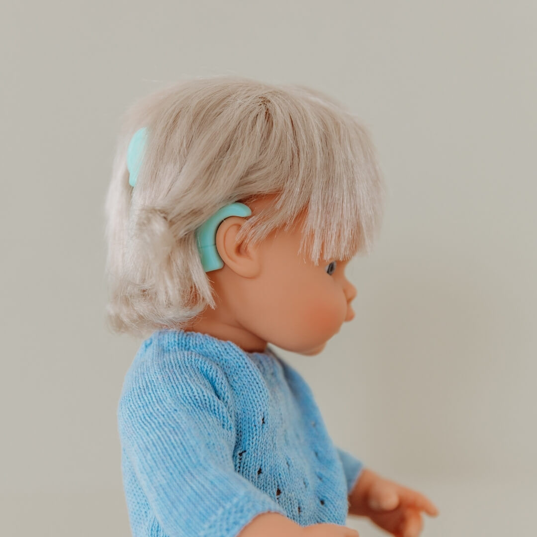 Miniland - Realistic Montessori Doll with Cochlear Implant - Bella Luna Toys
