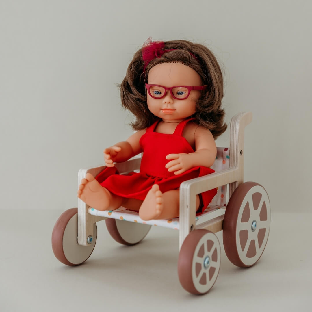 Miniland - Wooden Doll Wheelchair - Bella Luna Toys