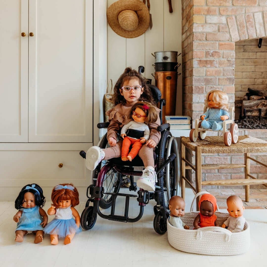 Miniland - Wooden Doll Wheelchair - Bella Luna Toys